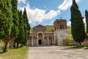 Sant'Angelo in Formis is an abbey in the municipality of Capua i Italy - obrazy, fototapety, plakaty
