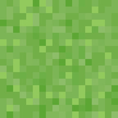 Pixel background. The concept of games background. Squares pattern background. Minecraft concept. Vector illustration. Light Green vector abstract textured polygonal background