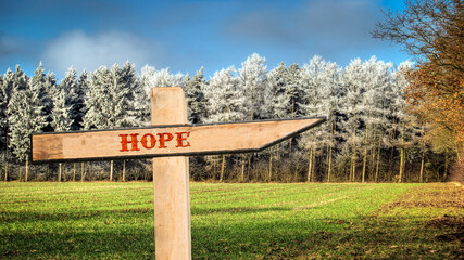 Street Sign to Hope