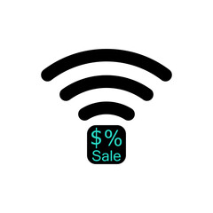 Sale icon, simple design for mobile apps. Business concept. Vector illustration isolated.