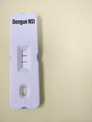 Positive test result by using rapid test device for Dengue antigen (NS1Ag) test for dengue fever