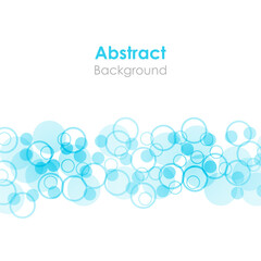 Abstract background with blue circles. Pattern modern stylish texture for posters, sites, banners, business cards and mockup. Vector illustration.