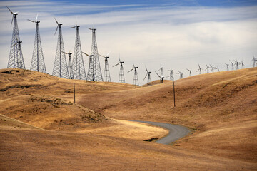 hill of wind power
