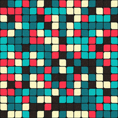 Fototapeta premium Abstract Geometric Pattern generative computational art illustration