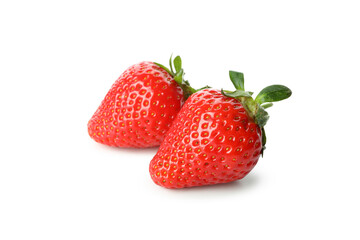 Fresh tasty strawberry isolated on white background