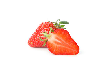 Fresh tasty strawberry isolated on white background