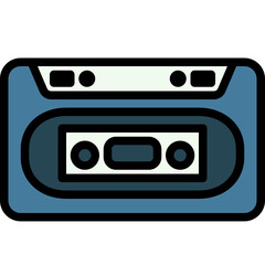 cassette line icon