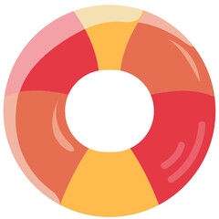 Obraz premium rubber ring flat icon