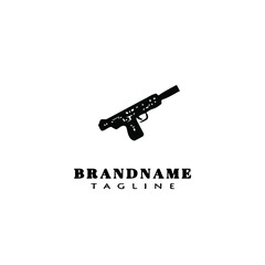 gun design logo template icon vector illustration