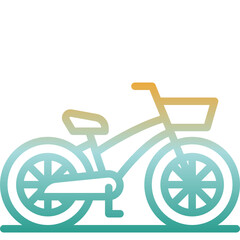 Fototapeta na wymiar bicycle gradient icon
