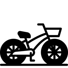 Fototapeta na wymiar bicycle solid line icon