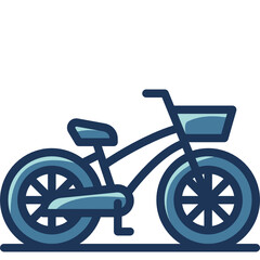 Fototapeta na wymiar bicycle two tone icon