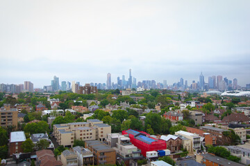 Obraz premium Cityscape image of Melbourne CBD high rise buildings, Australia