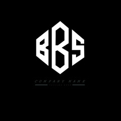 BBS letter logo design with polygon shape. BBS polygon logo monogram. BBS cube logo design. BBS hexagon vector logo template white and black colors. BBS monogram, BBS business and real estate logo. 