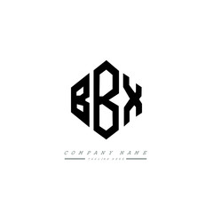 BBX letter logo design with polygon shape. BBX polygon logo monogram. BBX cube logo design. BBX hexagon vector logo template white and black colors. BBX monogram, BBX business and real estate logo. 