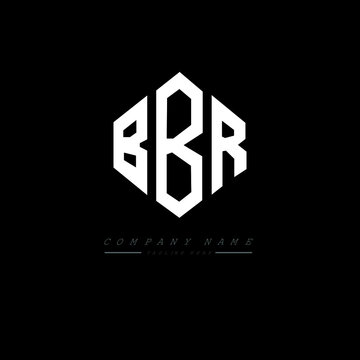 BBR letter logo design with polygon shape. BBR polygon logo monogram. BBR cube logo design. BBR hexagon vector logo template white and black colors. BBR monogram, BBR business and real estate logo. 