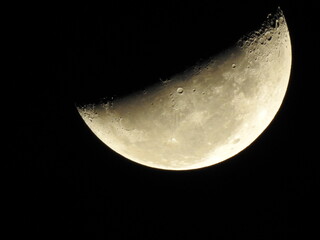 moon in the night sky