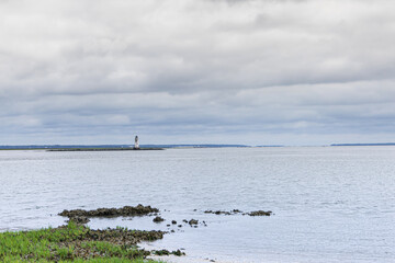 Tybee Island landscape water view with marsh