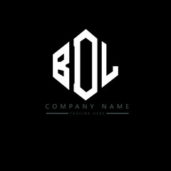 BDL letter logo design with polygon shape. BDL polygon logo monogram. BDL cube logo design. BDL hexagon vector logo template white and black colors. BDL monogram, BDL business and real estate logo. 