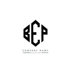 Fototapeta premium BEP letter logo design with polygon shape. BEP polygon logo monogram. BEP cube logo design. BEP hexagon vector logo template white and black colors. BEP monogram, BEP business and real estate logo. 