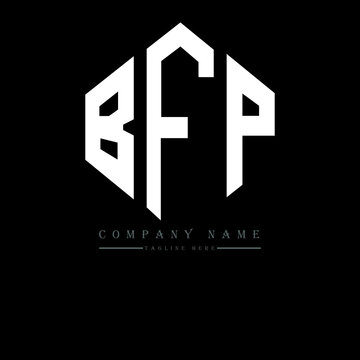 BFP letter logo design with polygon shape. BFP polygon logo monogram. BFP cube logo design. BFP hexagon vector logo template white and black colors. BFP monogram, BFP business and real estate logo. 