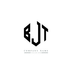 BJT letter logo design with polygon shape. BJT polygon logo monogram. BJT cube logo design. BJT hexagon vector logo template white and black colors. BJT monogram, BJT business and real estate logo. 