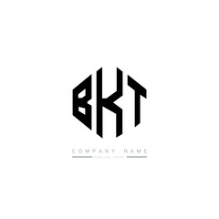 BKT letter logo design with polygon shape. BKT polygon logo monogram. BKT cube logo design. BKT hexagon vector logo template white and black colors. BKT monogram, BKT business and real estate logo. 