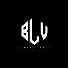 BLV letter logo design with polygon shape. BLV polygon logo monogram. BLV cube logo design. BLV hexagon vector logo template white and black colors. BLV monogram, BLV business and real estate logo. 