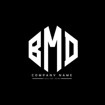 BMD letter logo design with polygon shape. BMD polygon logo monogram. BMD cube logo design. BMD hexagon vector logo template white and black colors. BMD monogram, BMD business and real estate logo. 