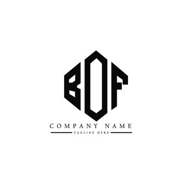 BOF letter logo design with polygon shape. BOF polygon logo monogram. BOF cube logo design. BOF hexagon vector logo template white and black colors. BOF monogram, BOF business and real estate logo. 