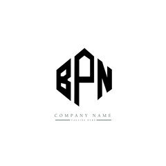 BPN letter logo design with polygon shape. BPN polygon logo monogram. BPN cube logo design. BPN hexagon vector logo template white and black colors. BPN monogram, BPN business and real estate logo. 