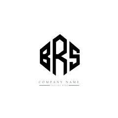 BRS letter logo design with polygon shape. BRS polygon logo monogram. BRS cube logo design. BRS hexagon vector logo template white and black colors. BRS monogram, BRS business and real estate logo. 