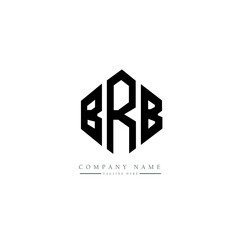 BRB letter logo design with polygon shape. BRB polygon logo monogram. BRB cube logo design. BRB hexagon vector logo template white and black colors. BRB monogram, BRB business and real estate logo. 