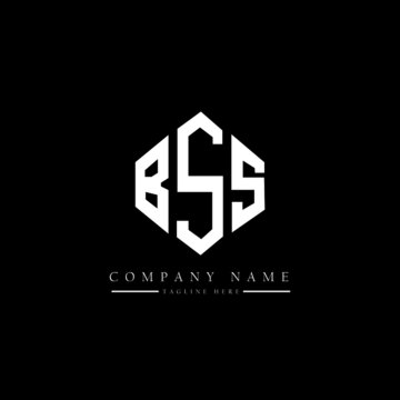 BSS letter logo design with polygon shape. BSS polygon logo monogram. BSS cube logo design. BSS hexagon vector logo template white and black colors. BSS monogram, BSS business and real estate logo. 