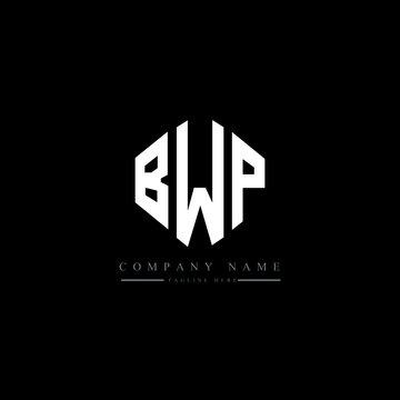BWP letter logo design with polygon shape. BWP polygon logo monogram. BWP cube logo design. BWP hexagon vector logo template white and black colors. BWP monogram, BWP business and real estate logo. 