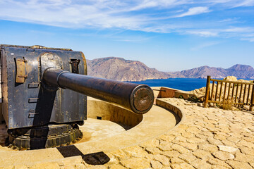 Fototapeta na wymiar Gun Battery of Castillitos, Spain Cartagena