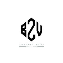 BZV letter logo design with polygon shape. BZV polygon logo monogram. BZV cube logo design. BZV hexagon vector logo template white and black colors. BZV monogram, BZV business and real estate logo. 