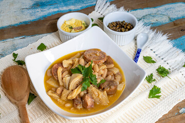 Dobradinha, a traditional portuguese and brazilian  dish made from a cow s flat white stomach
