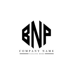 BNP letter logo design with polygon shape. BNP polygon logo monogram. BNP cube logo design. BNP hexagon vector logo template white and black colors. BNP monogram, BNP business and real estate logo. 