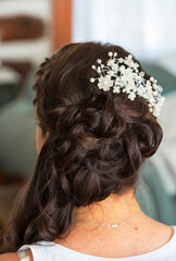 bride with hairstyle