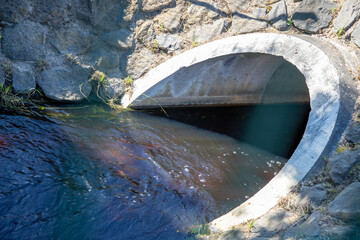 Opening of an underpass from a sewer