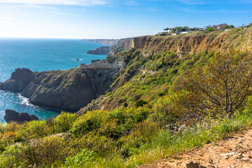 The headland Tarkhankut on Black sea.