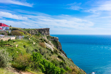 Rocky coast on the Black Sea.