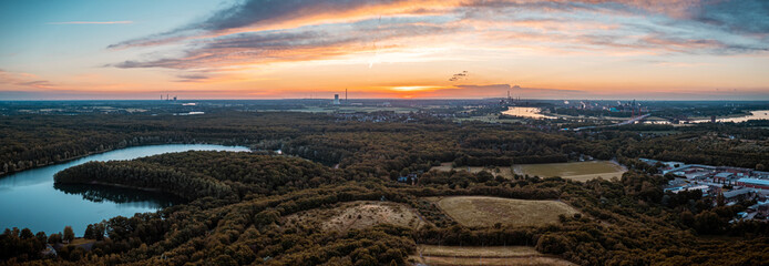 Panorama über Duisburg und Moers © Marcus Retkowietz