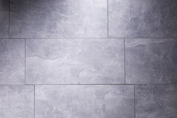 Fototapeta premium Stone or marble surface background of tile floor or wall texture. Grey floor laminate background