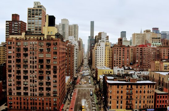 Street View From Highline, New York, United States Of America