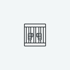 Detention vector icon for web and design