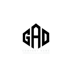 GAO letter logo design with polygon shape. GAO polygon logo monogram. GAO cube logo design. GAO hexagon vector logo template white and black colors. GAO monogram, GAO business and real estate logo. 