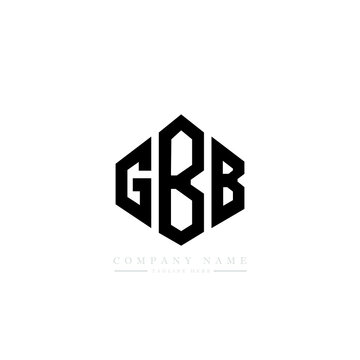 GBB letter logo design with polygon shape. GBB polygon logo monogram. GBB cube logo design. GBB hexagon vector logo template white and black colors. GBB monogram, GBB business and real estate logo. 