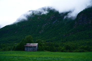 The fog is heavy in the mountains. It's been raining for days in Norway. Shot in Hemsedal. 